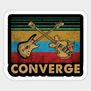 Graphic Proud Converge Name Guitars Birthday 70s 80s 90s Sticker